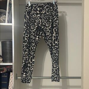 FP Movement by Free People Black & White Animal Print Leggings
